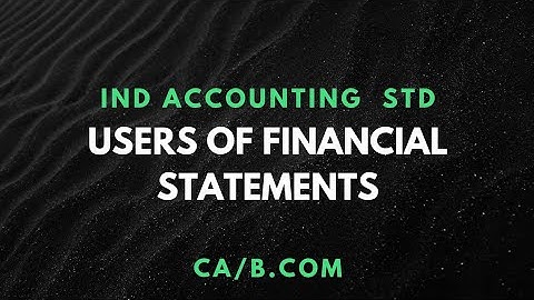 Users of Financial Statements | B.Com Semester 6 | Financial Statement Analysis| Calcutta University