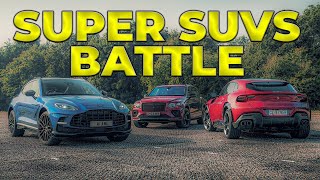 SUPER SUV Test: Ferrari Purosangue vs Bentley Bentayga S vs Aston Martin DBX707 by HYPERboost 553 views 1 month ago 8 minutes, 7 seconds