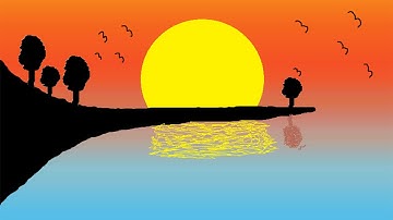 MS-Paint | Draw Lake Painting in ms paint | by dev sir | th