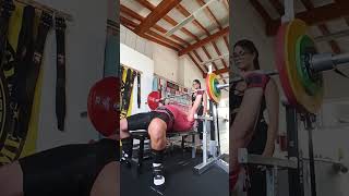 Bench press 180kg x3@8