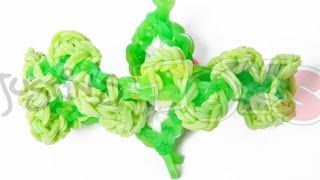 How To Make A Rainbow Loom Flower Bracelet  Part 3  Ivy Chain Bracelet  Advanced