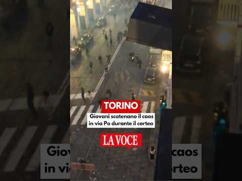 Video Torino, il corteo contro il carovita degenera nel caos