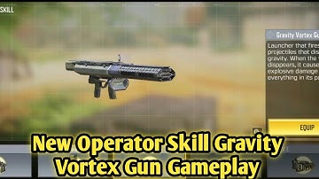 Season 13 New Operator Skill Gravity Vortex Gun Gameplay Call Of Duty Mobile CODM