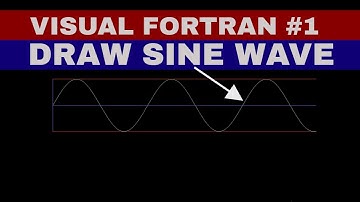 [VISUAL FORTRAN #1] DRAW SINE WAVE IN FORTRAN|GRAPHICS IN FORTRAN|PHYSICAL COORDINATE|VIEWPORT
