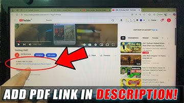 how to add pdf link in youtube video description?