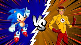 Kid Flash VS Classic Sonic Sprite Animation