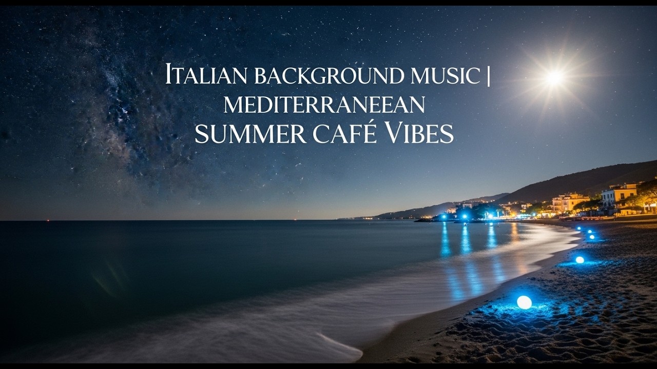 Italian Background Music for Relaxation: Mediterranean Summer Cafe Ambiance
