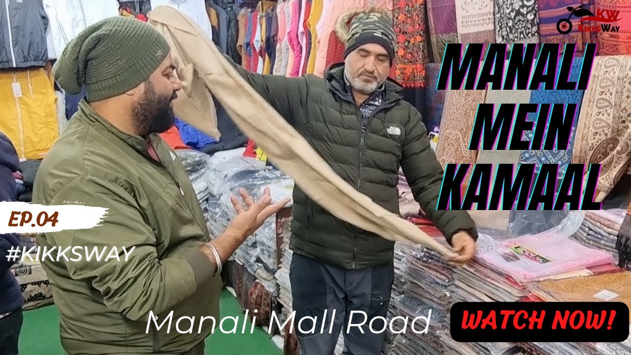 Manali mall road | Himachal local food | Best Shopping place in Manali mall road |  youtube | EP.04