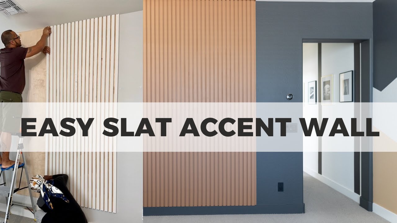 Easy Wood Slat Accent Wall Tutorial