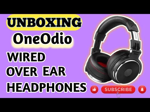 Unboxing OneOdio Wired Over Ear Headphones 50mm Neodymium Drivers