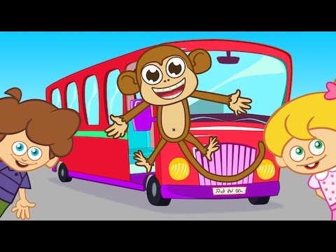 Wheels on the Bus - Adisebaba İngilizce Çizgi Film Çocuk Şarkıları Videoları