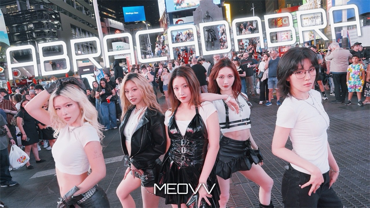 [KPOP IN PUBLIC NYC | TIMES SQUARE | ONE TAKE] MEOVV(미야오) - ‘Abracadabra’ | Dance Cover by GRL1S