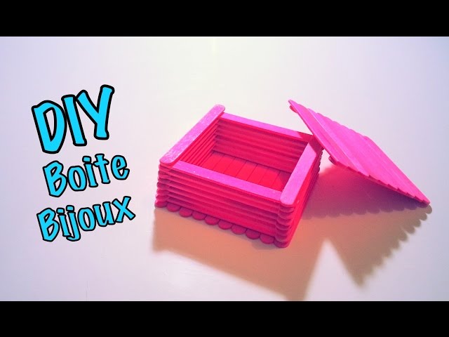 DIY Boite à Bijoux avec Bâtons de Bois/Glace 