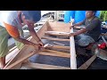 Membuat perahu ketinting part 1(making wooden boat)