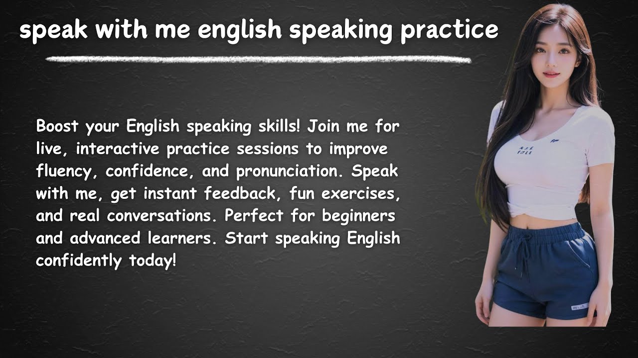 Speak with me English Speaking Practice Learn English speaking Through ...
