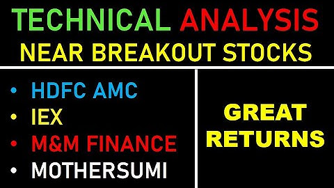 TECHNICAL ANALYSIS✅NEAR BREAKOUT STOCKS✅HDFC AMC✅IEX✅M&M FINANCE✅MOTHERSUMI✅LATEST UPDATES