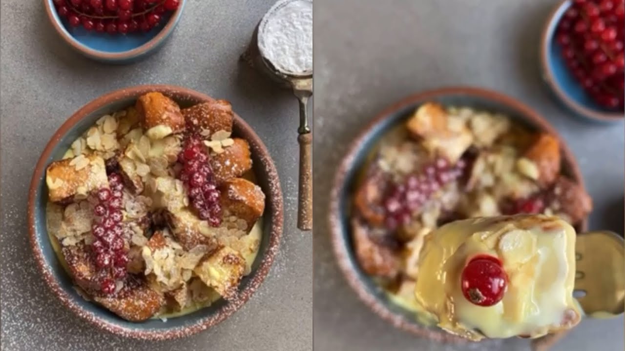 {فرنش توست 🍞كريم بروليه}حلى سريع ولذيذ😋على طريقة (هند الفوزان):~