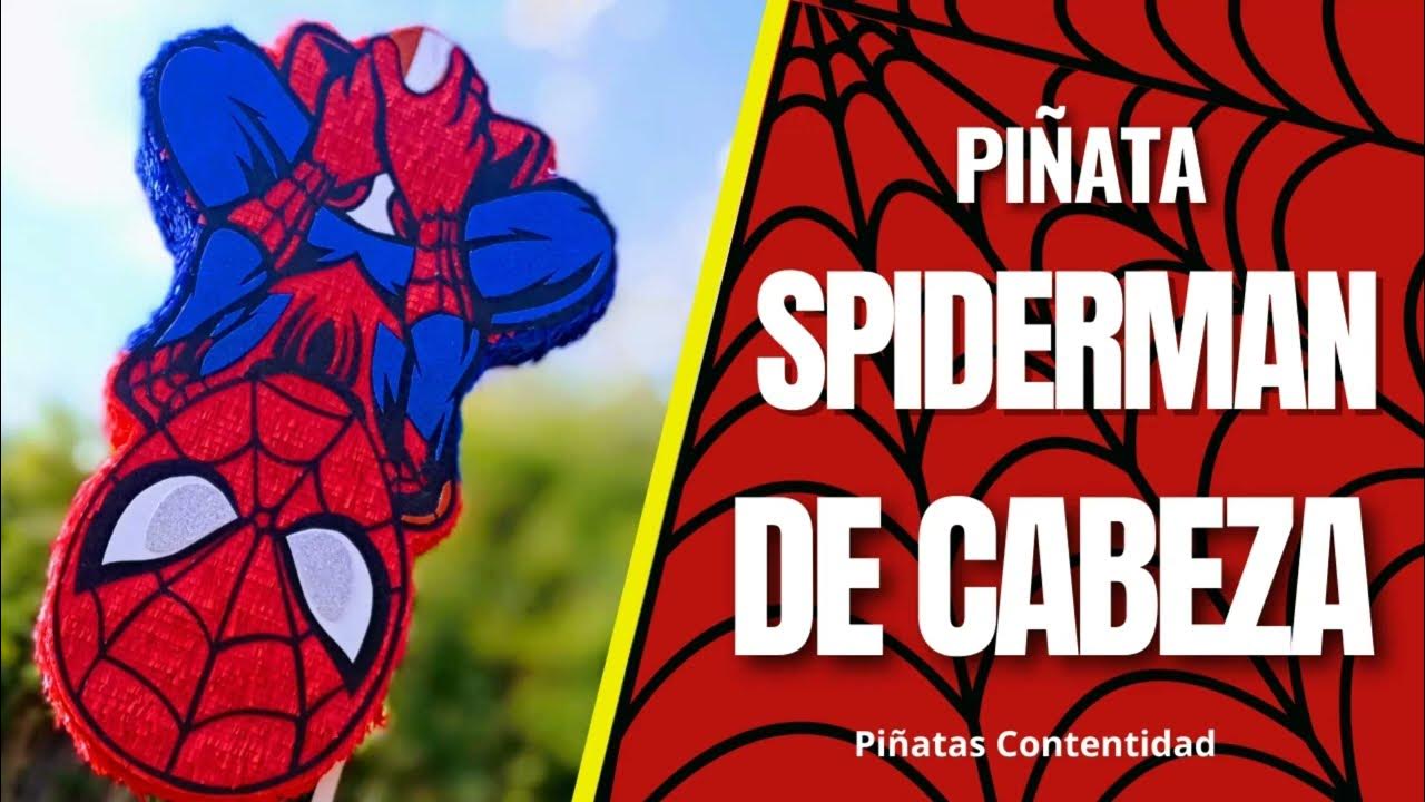 Como HACER una PIÑATA de Cabeza/ Colgado de HOMBRE ARAÑA