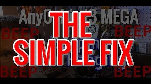 Odd AnyCubic I3 Mega problem - EZ Fix