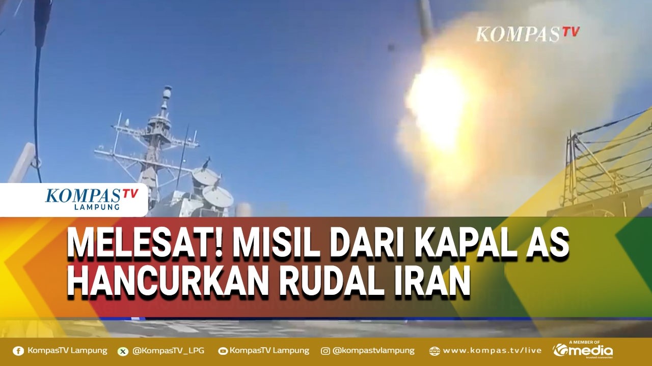 Misil AS Meluncur dari Kapal Perang USS Frank E. Petersen Jr., Hancurkan Peluncur Rudal Iran