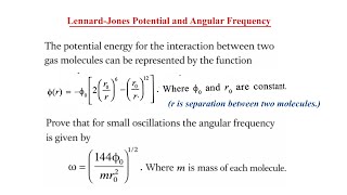 JEE Advanced | Lennard-Jones Potential | Small Oscillations &amp; Angular Frequency Derivation 