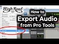 Pro Tools Tutorial - Beginner - How to Export Audio from Pro Tools