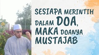 Dr MAZA - Sesiapa Yang Merintih Dalam Doa, Maka Doanya Mustajab