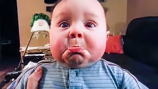 Try Not To Laugh With Funny Baby Moments - Funny Baby Videos