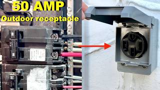 Installing a Outdoor 50 Amp 240V Range Receptacle For Welder NEMA 14-50R