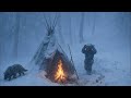 ❄️ Alone in -31°C Blizzard | Extreme Winter Survival in Deep Snow 🌨️🔥