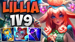 CHALLENGER LILLIA 1V9 CARRY GAMEPLAY! | CHALLENGER LILLIA JUNGLE GAMEPLAY | Patch 14.1 S14