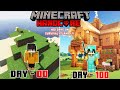 I survived 100 Days on a SURVIVAL ISLAND in Minecraft Hardcore (Hindi) Part-1