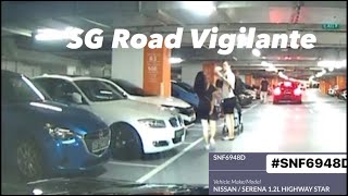 29apr2024 marina bay sands carpark #SNF6948D nissan serena camcar parking lot robbed