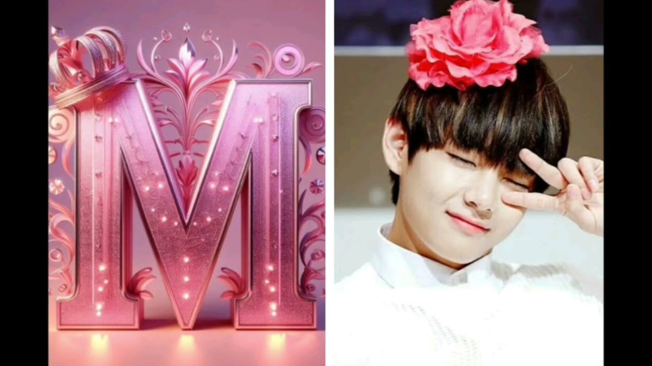 See your name letter with cute boy Kimtaeyung 💞💞🎀💞🎀🎀💐