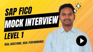 SAP FICO Mock Interview – Level 1 | Real Questions, Real Performance | MyERP Hub