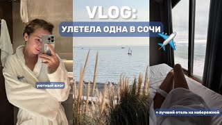 ВЛОГ: улетела одна в Сочи ✈️ // лучший отель с панорамным видом // разговоры по душам