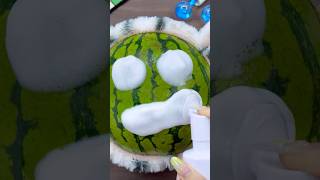 ASMR Satisfying Skincare on Fruit #shorts #makeup #satisfyling #makeupthings #relaxing