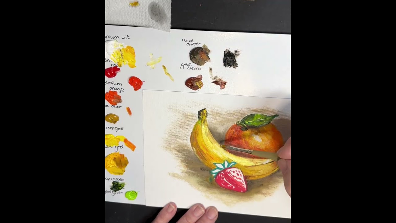 Schilder tutorial - Olieverf over acrylmarkers (2/2)