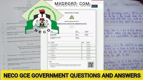 NECO 2022 GCE Government Obj/Essay Questions And Answers | Recommended Textbooks