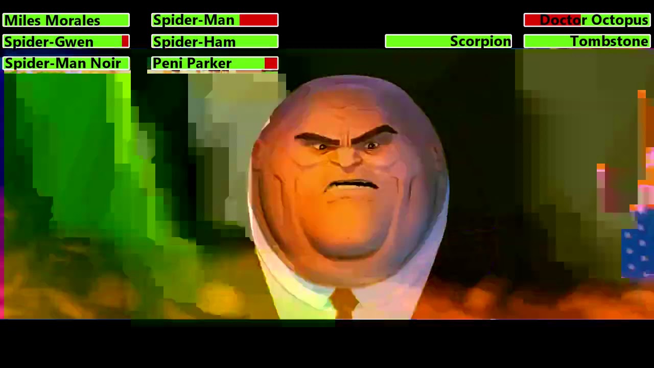 Spider-Man: Into the Spider-Verse (2018) Final Battle with healthbars 1/3 (30K Subscriber Special)