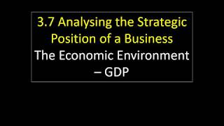 3.7 37 The Economic Environment - GDP