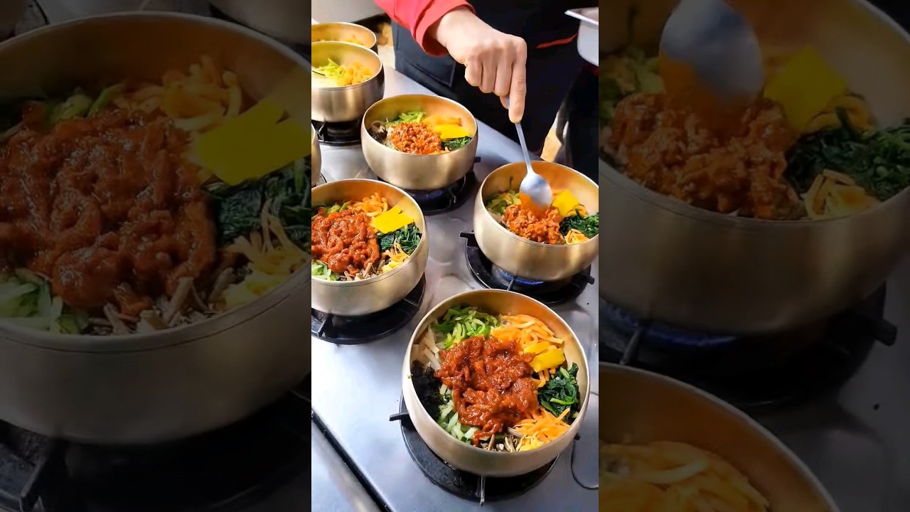 우리의 맛!  전주 비빔밥의 명가!!  가족회관의 육회비빔밥 준비 영상~  #전주맛집 #전주비빔밥 #육회비빔밥 #가족회관 #shorts