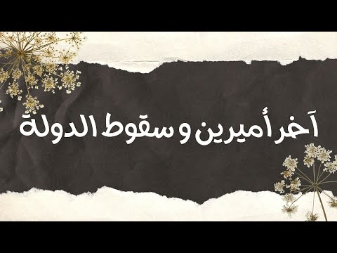 سلسلة الدولة الزيرية الصنهاجية الحلقة الأخيرة آخر أميرين و سقوط الدولة