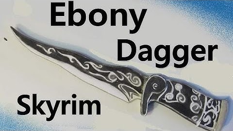Make the Ebony Dagger from Skyrim