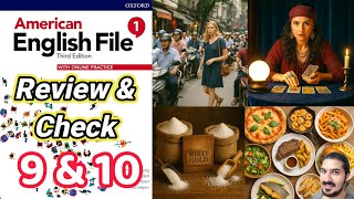Units 9–10 Review & Check | Be Going To, Superlatives, Food, Travel, Predictions – AEF 3nd Ed Book 1