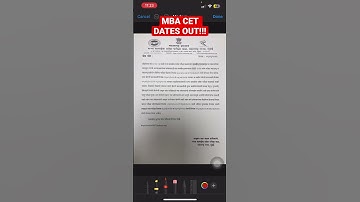 MBA CET 2023 Exam Dates #cet #cetexam #cet2023