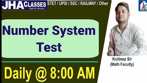 Number system test in math by kuldeep Sir #jhaclassesfirozabad