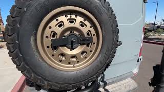 Super-Excited! Ridgeline Max Bumper and Owl Owl Vans Tire Carrier Installed by Owl Vans!