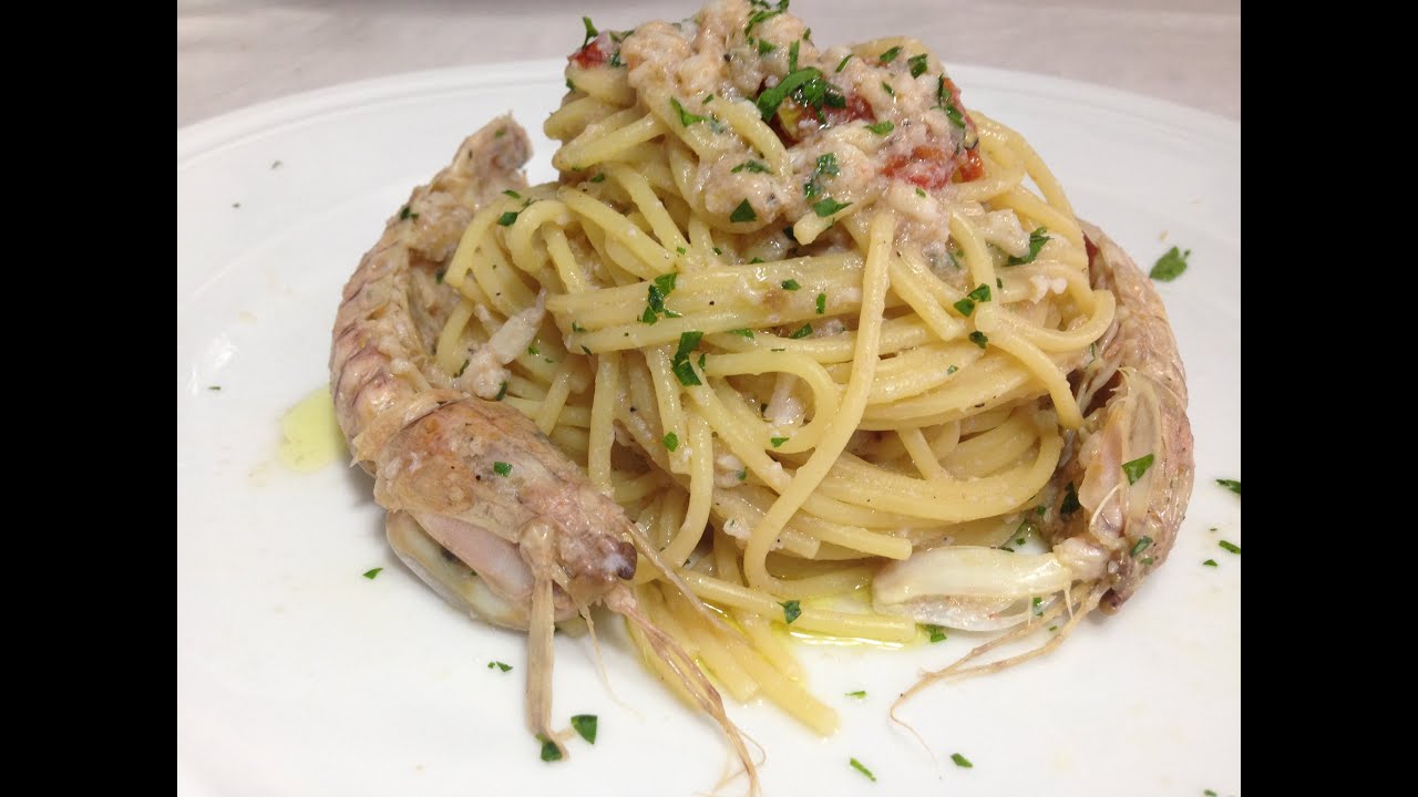 Spaghetti con Canocchia