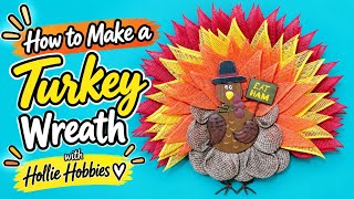 How To Make a Turkey Wreath/ Fall Wreath/ DIY Fall Decorations/ Thanksgiving Wreath/ Turkey Wreath